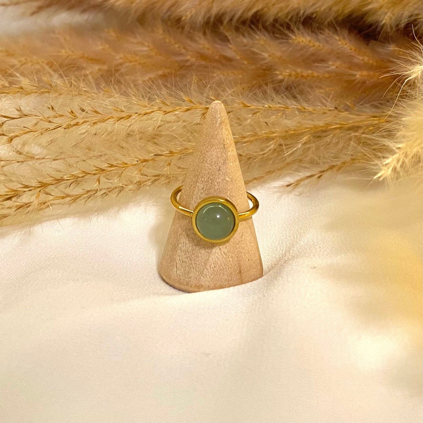 Saraya | Green Aventurine | Adjustable Ring
