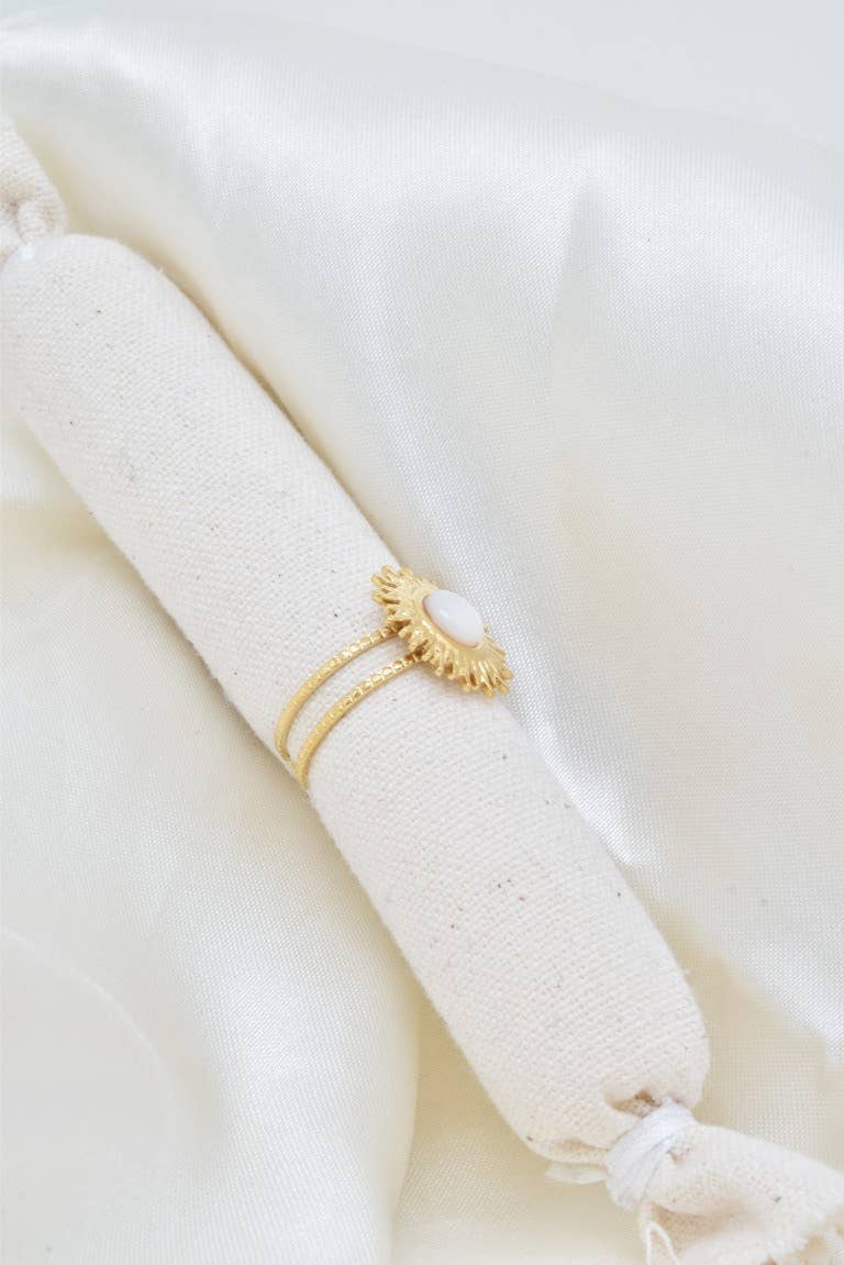 Celestial | Mother Of Pearl | Adjustable Ring
