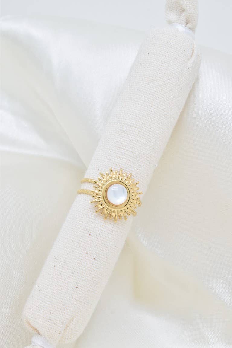 Celestial | Mother Of Pearl | Adjustable Ring