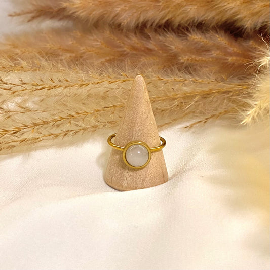 Saraya | Rose Quartz | Adjustable Ring