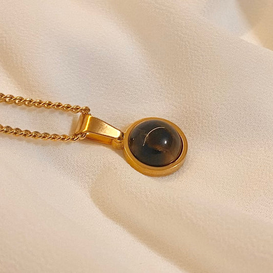 Nadir Necklace | Tiger's Eye | Stainless Steel