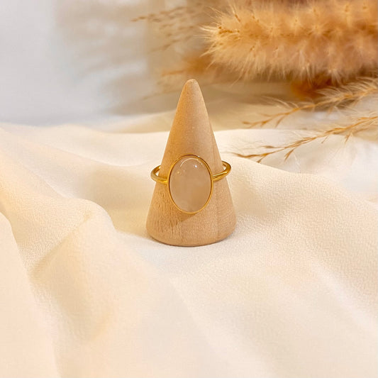 Zayana | Rose Quartz | Adjustable Ring