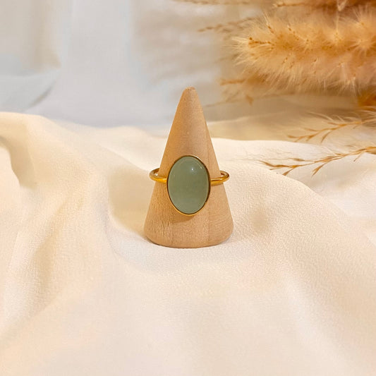 Zayana | Green Aventurine | Adjustable Ring