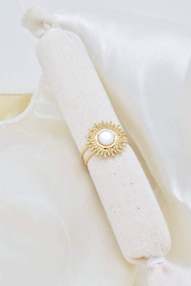 Celestial | Mother Of Pearl | Adjustable Ring