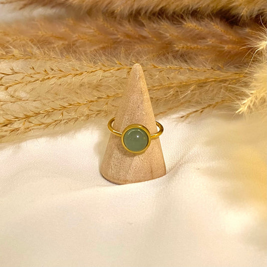 Saraya | Green Aventurine | Adjustable Ring